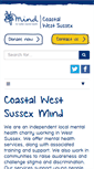 Mobile Screenshot of coastalwestsussexmind.org